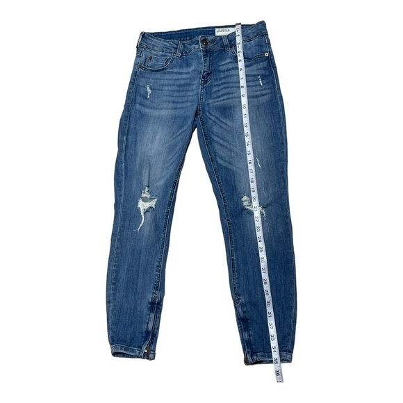 Pistola Blue Distressed Ankle Zip Size 28 - Picture 6 of 12